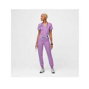 NWT Figs lilac dawn zamora high waisted jogger scrub pants